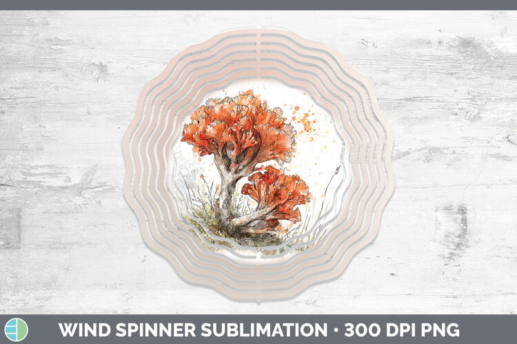 GorgeousMushroom Sketch Wind Spinner design.