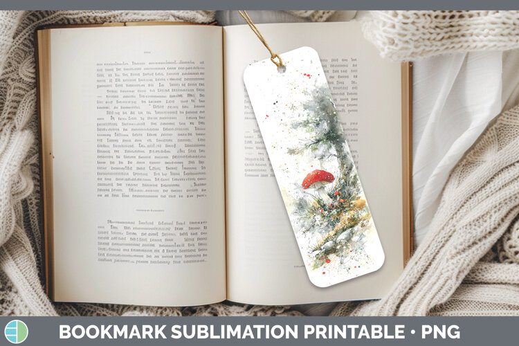 GorgeousMushroom Sketch Bookmark design.