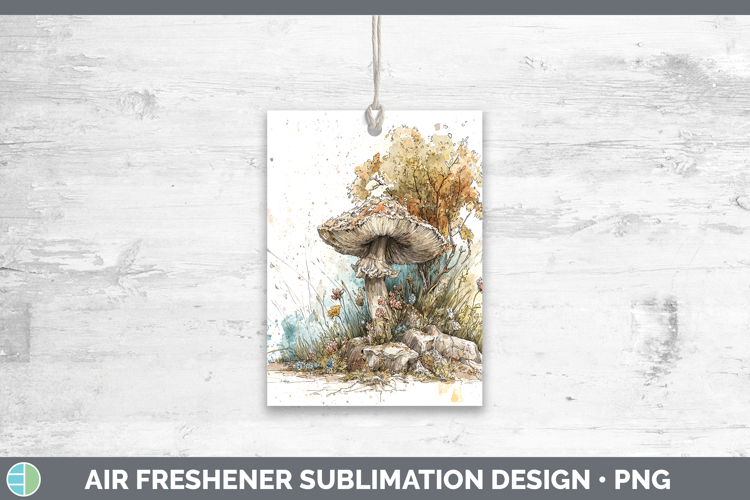 Destroying Angel Mushroom Sketch Air Freshener Sublimation D