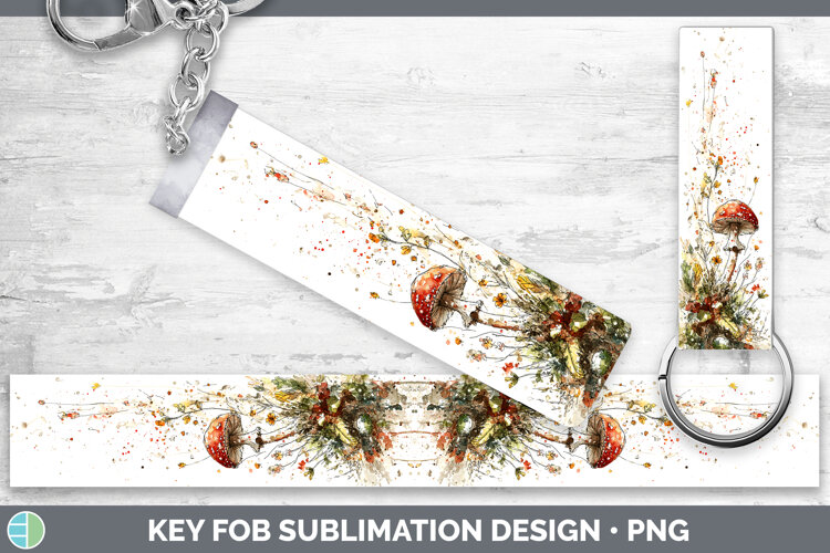 GorgeousMushroom Sketch Key Fob design.