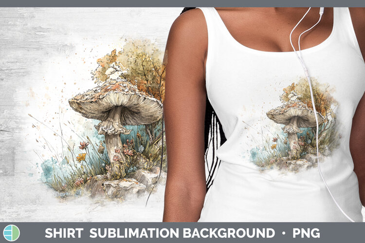 GorgeousMushroom Sketch Shirt design.