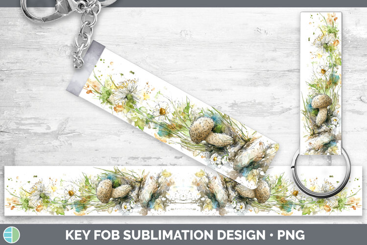 GorgeousMushroom Sketch Key Fob design.
