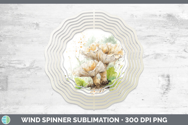 GorgeousMushroom Sketch Wind Spinner design.