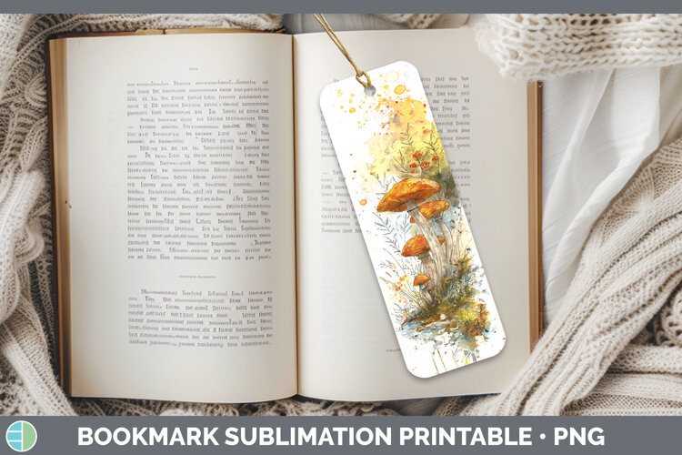 GorgeousMushroom Sketch Bookmark design.