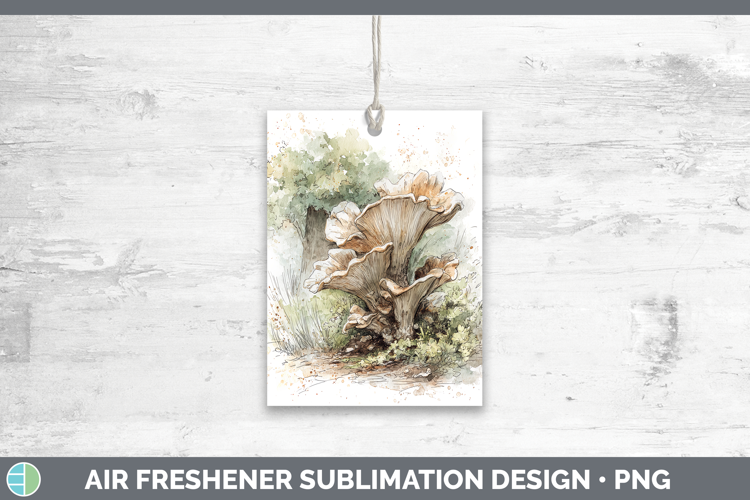 King Oyster Mushroom Sketch Air Freshener Sublimation Design