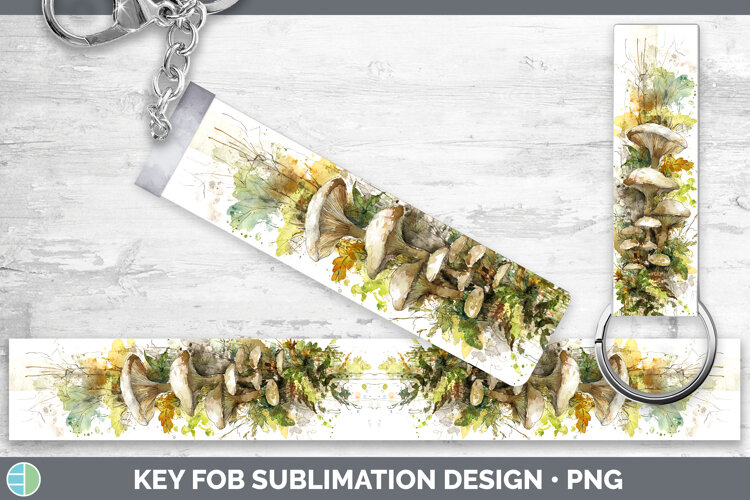 GorgeousMushroom Sketch Key Fob design.