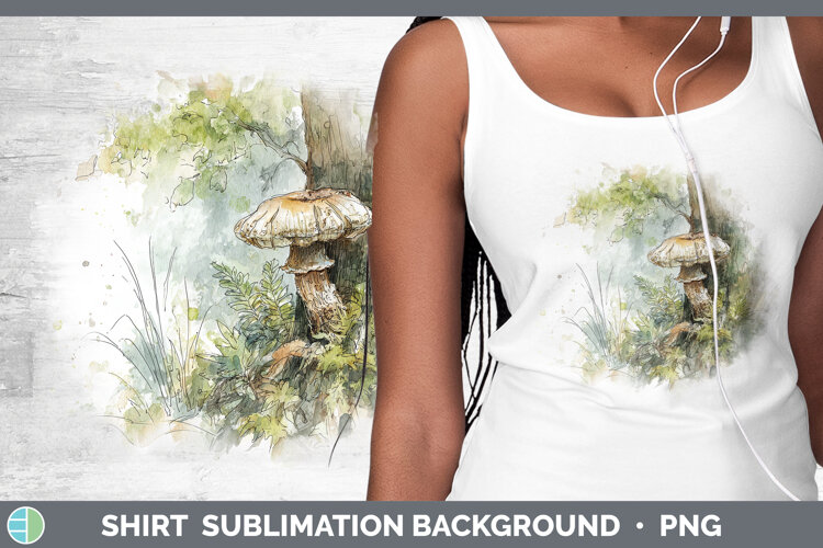 GorgeousMushroom Sketch Shirt design.