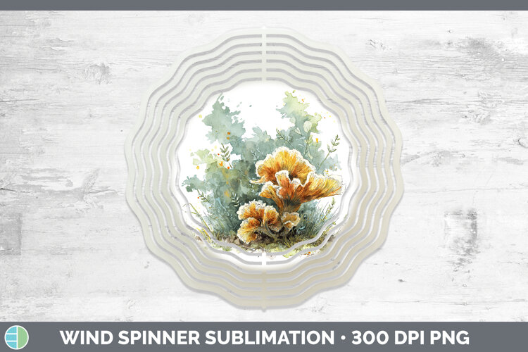 GorgeousMushroom Sketch Wind Spinner design.