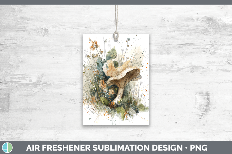 Wolfs Milk Mushroom Sketch Air Freshener Sublimation Design