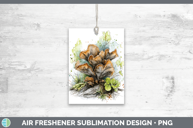 Wood Ear Mushroom Sketch Air Freshener Sublimation Design