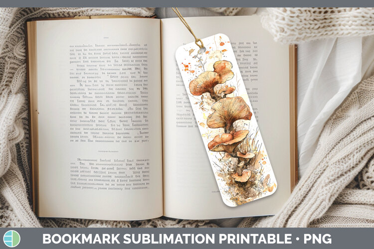 GorgeousMushroom Sketch Bookmark design.