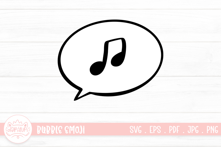 Music Bubble Expression SVG