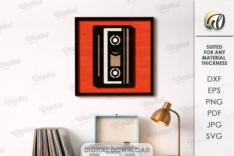 3D Music Art Decor Laser Cut. Wall Decor SVG