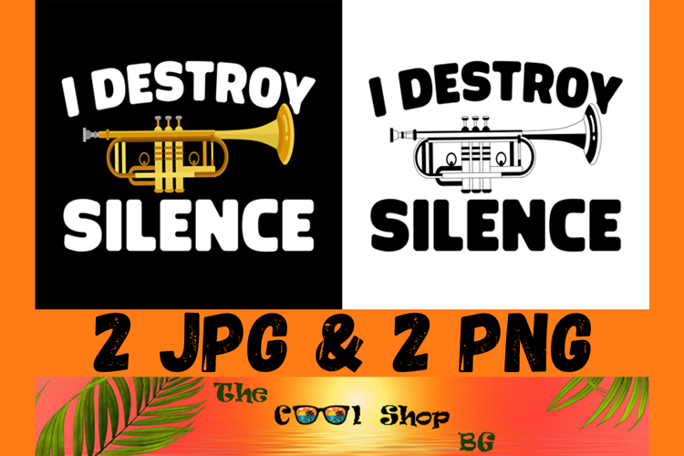 I Destroy Silence Png, Musical Instrument Png, Trumpet Png