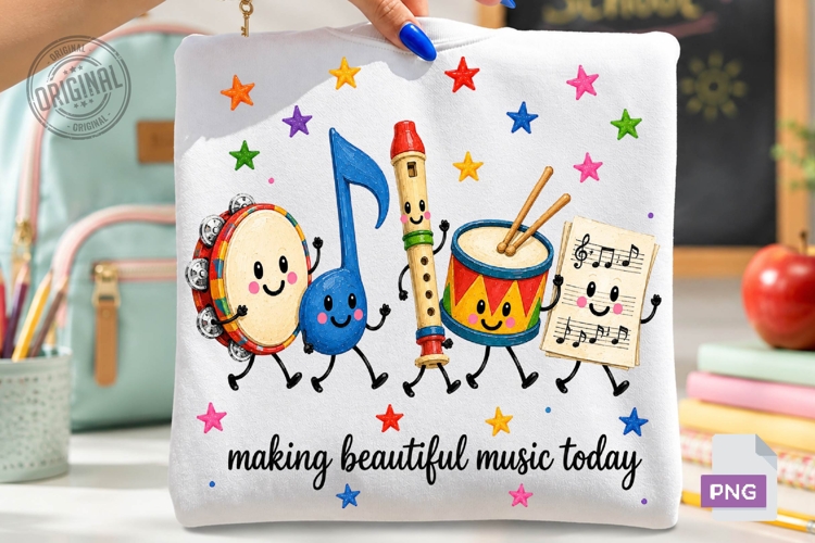 Music Makes Learning Fun Friends PNG