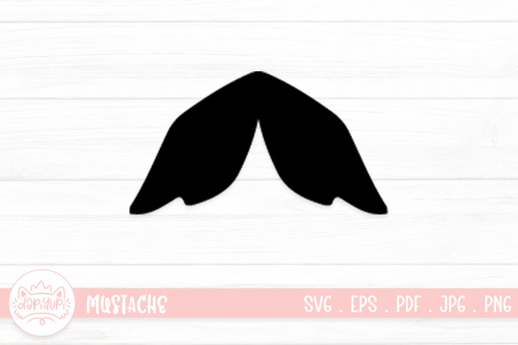 Moustache Clipart SVG Cut File example image 1