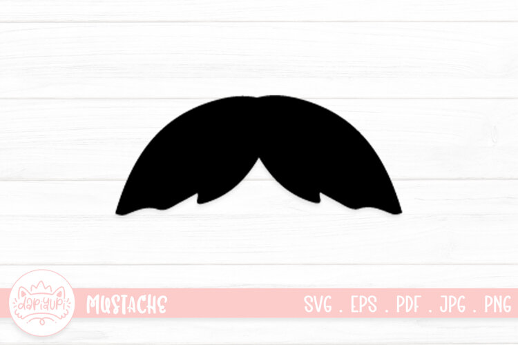 Moustache Clipart SVG Cut File example image 1
