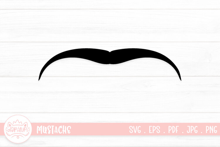 Moustache Clipart SVG Cut File example image 1