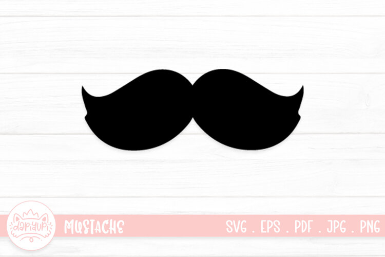 Moustache Clipart SVG Cut File example image 1