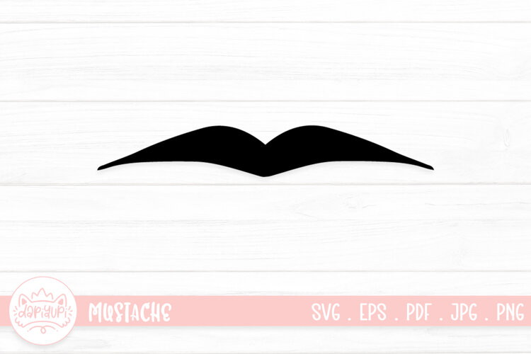 Moustache Clipart SVG Cut File example image 1