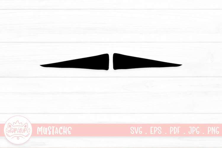 Moustache Clipart SVG Cut File example image 1