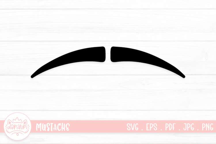 Moustache Clipart SVG Cut File example image 1