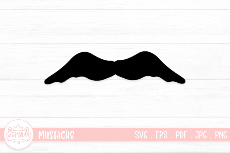 Moustache Clipart SVG Cut File example image 1