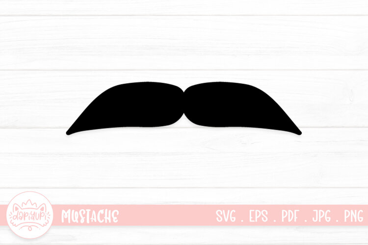 Moustache Clipart SVG Cut File example image 1