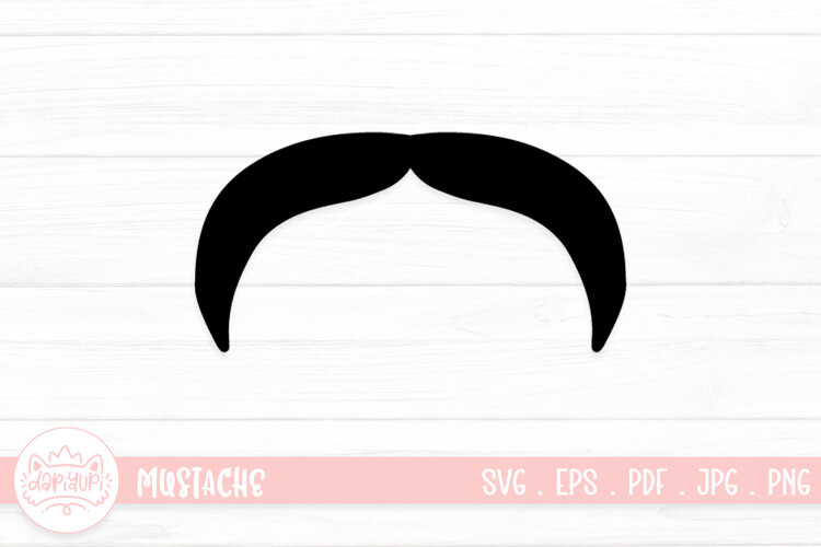 Moustache Clipart SVG Cut File example image 1