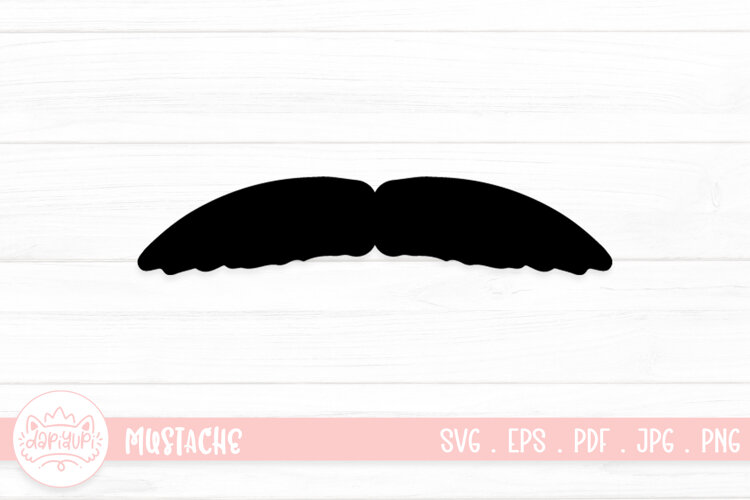 Moustache Clipart SVG Cut File example image 1