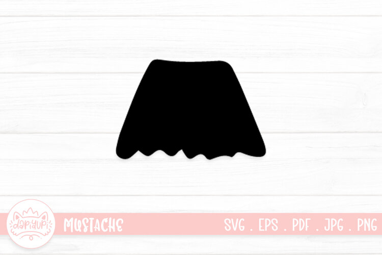 Moustache Clipart SVG Cut File example image 1