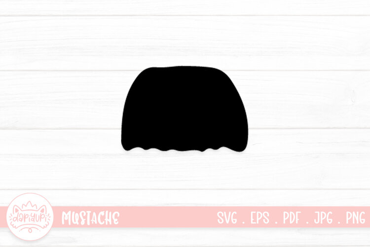 Moustache Clipart SVG Cut File example image 1