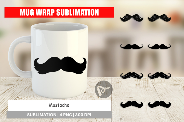 Mug Wrap Mustache