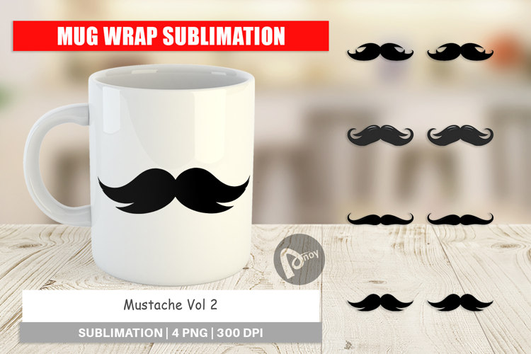 Mug Wrap Mustache