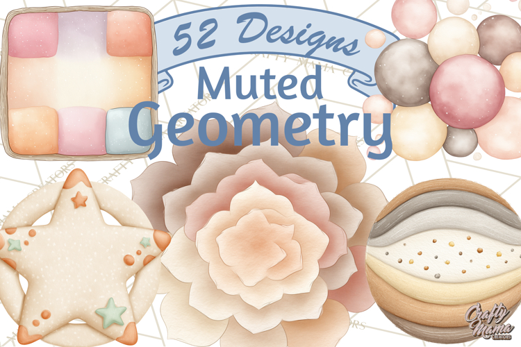 Geometric Shapes and Patterns Clipart PNG