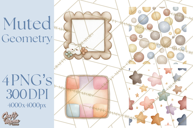 Geometric Shapes and Patterns Clipart PNG