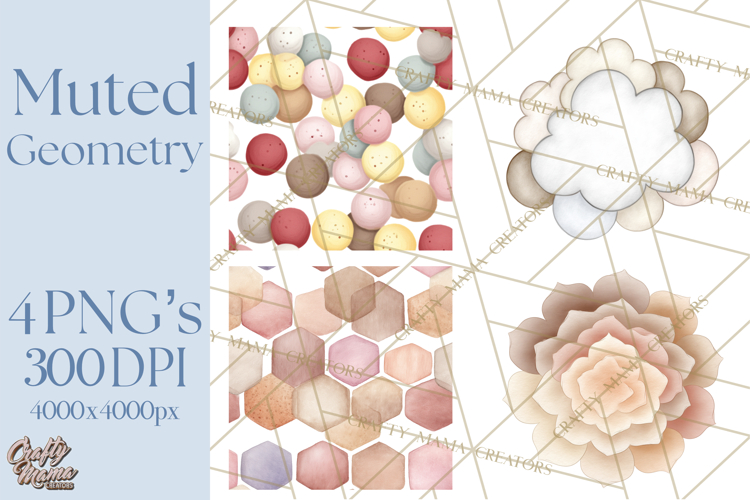 Geometric Shapes and Patterns Clipart PNG
