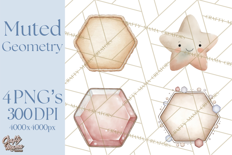 Geometric Shapes and Patterns Clipart PNG