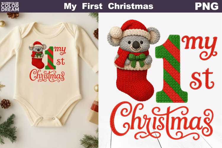 My First Christmas Knitted | My 1st Christmas Koala