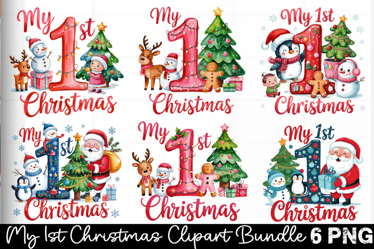 My 1st Christmas Clipart Bundle