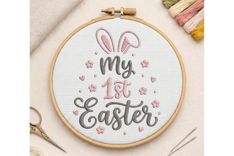 My 1st Easter Embroidery Design