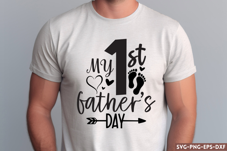 My 1st fathers day SVG, Happy Fathers Day SVG