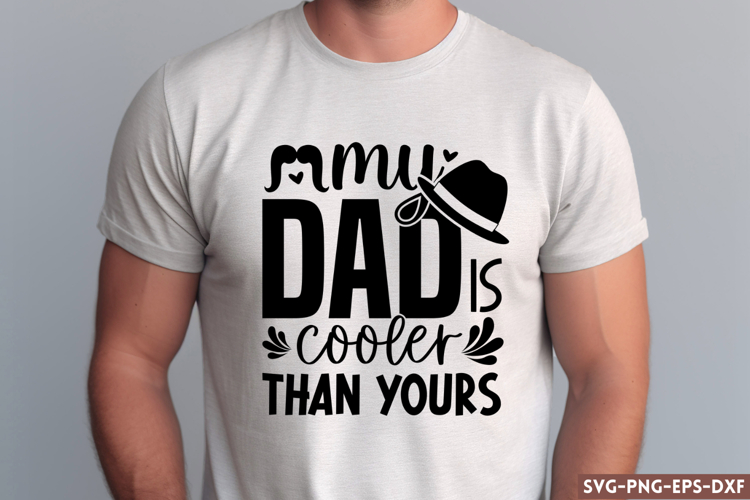My dad is cooler SVG, Fathers Day SVG