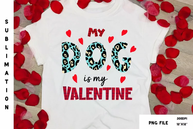 My Dog Is My Valentine Sublimation