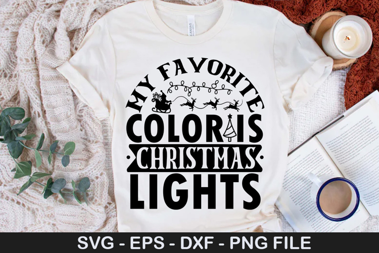 My favorite color is christmas - Christmas SVG Design