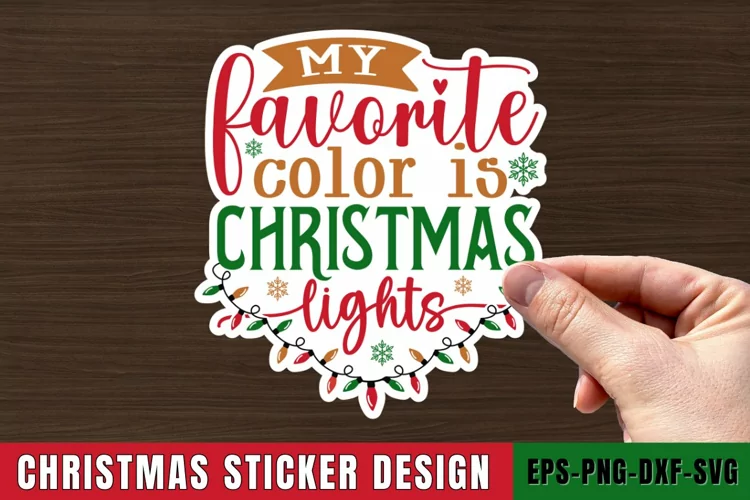 My Favorite Color Stickers SVG , Christmas SVG Design