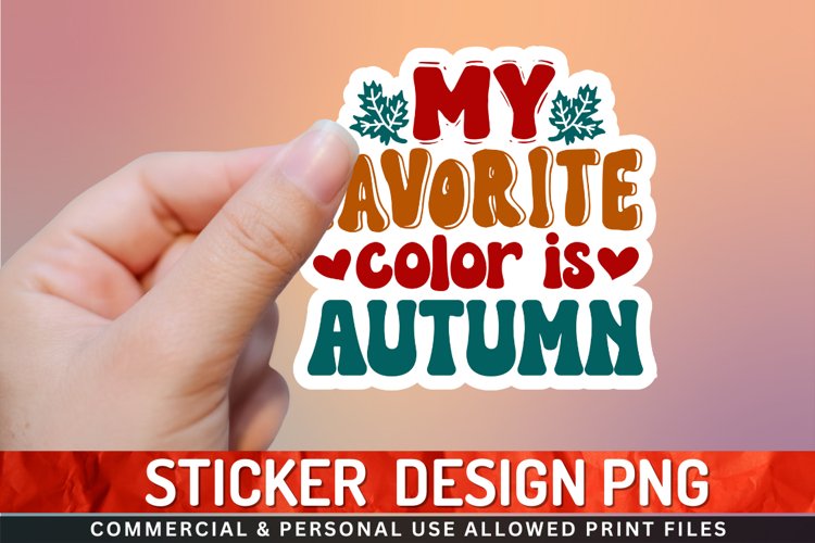 My favorite color Sticker PNG example image 1