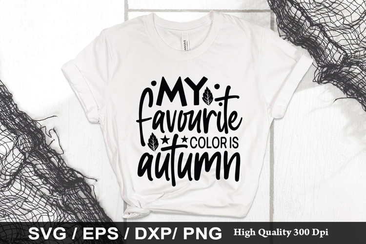 My favourite color is autumn SVG - Pumpkin Design