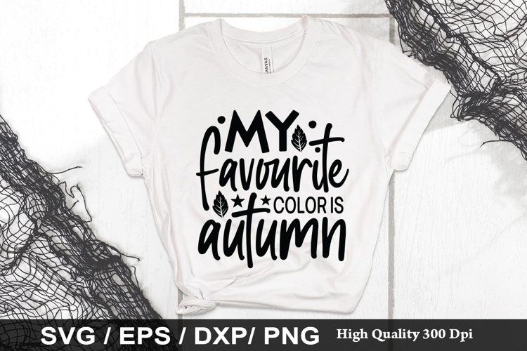 My favourite color is autumn SVG - Pumpkin Design