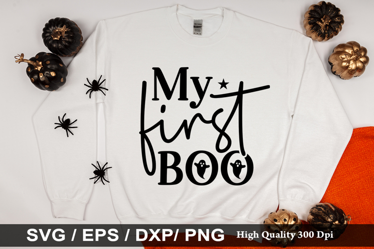 My first boo SVG - Halloween Design